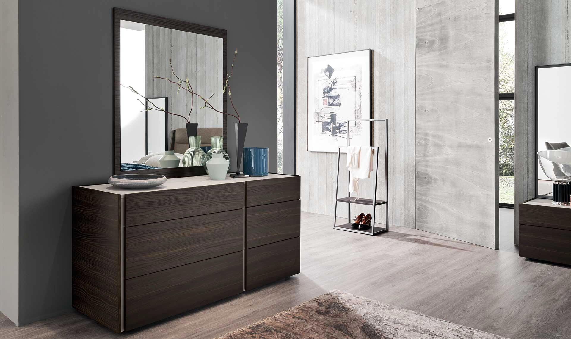 Dado-dice Bruno Oak Mirror       