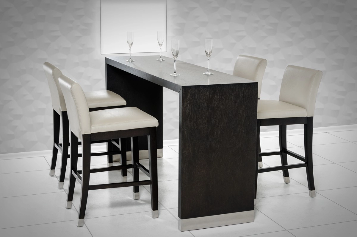Silas Modern Wenge Wood Bar Table