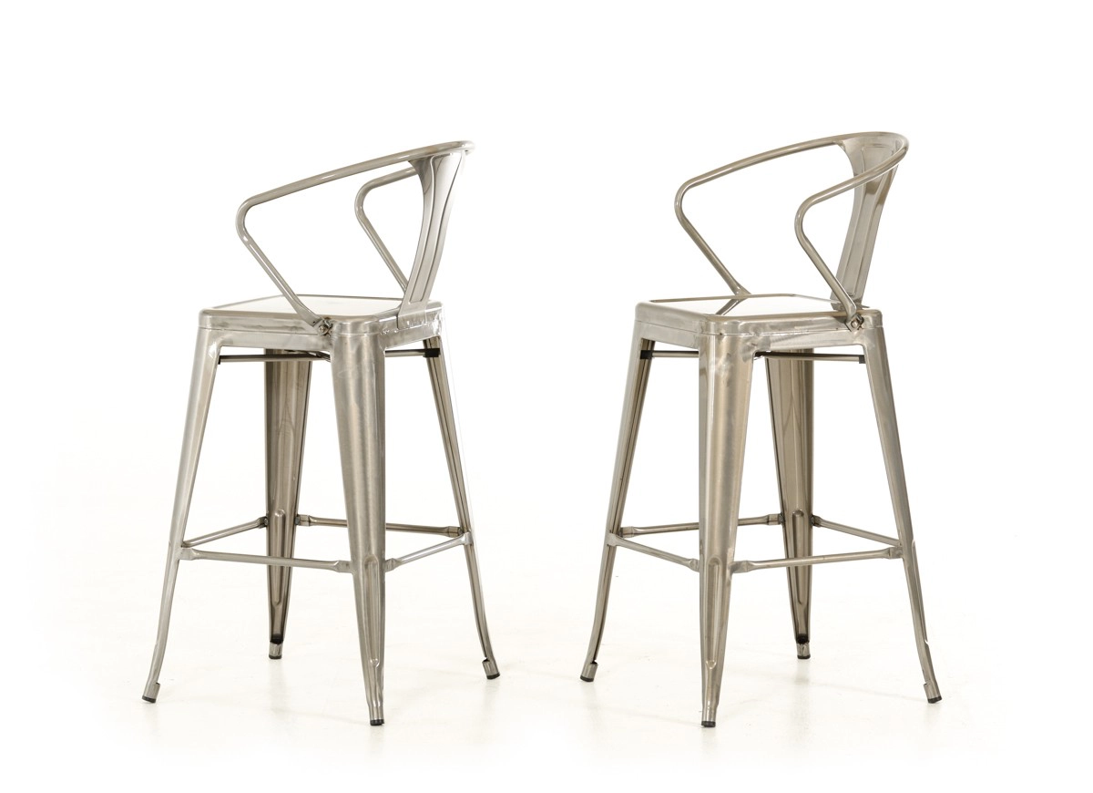Ned Modern Steel Bar Stool