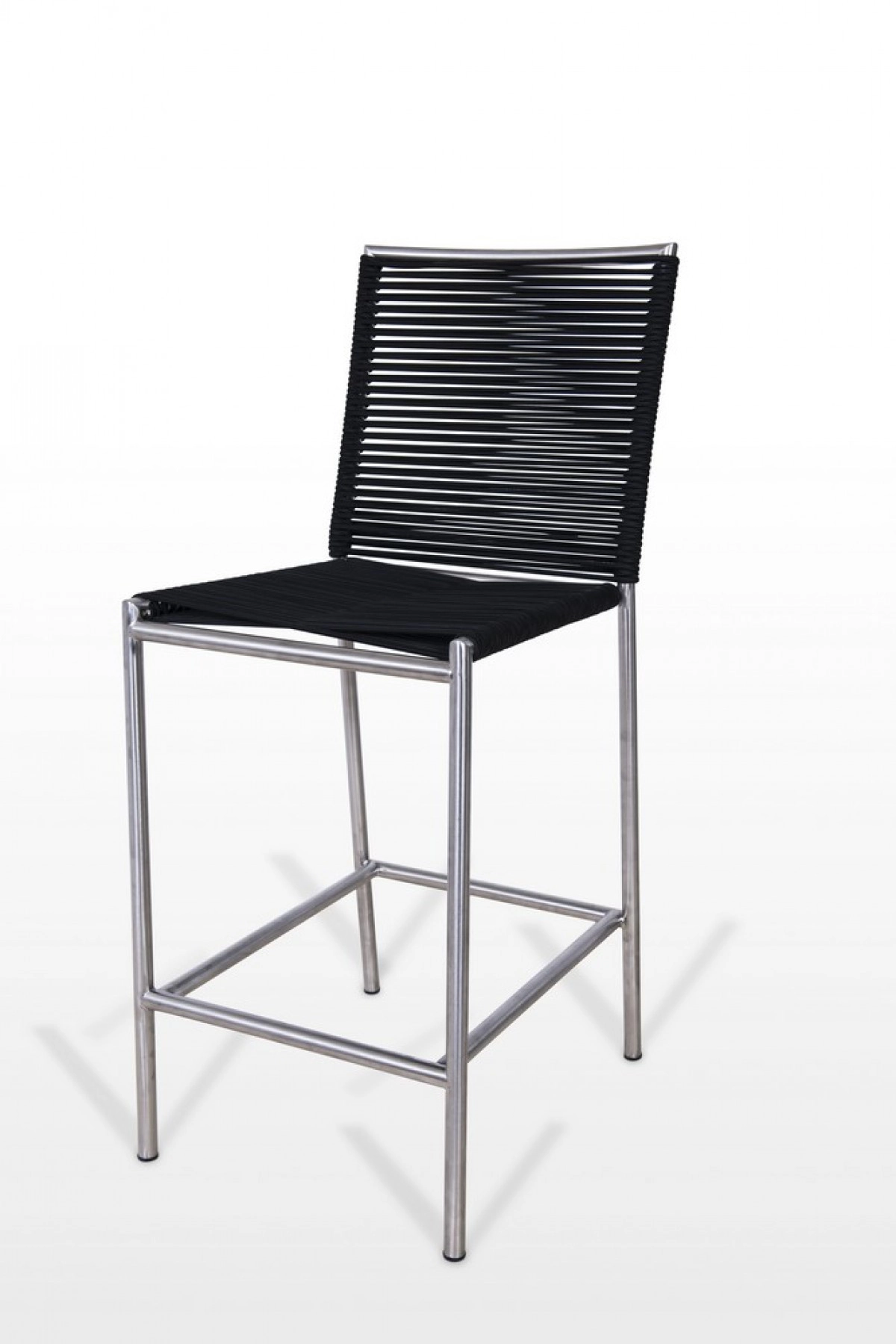 Lathrop - Modern Black Bar Stool