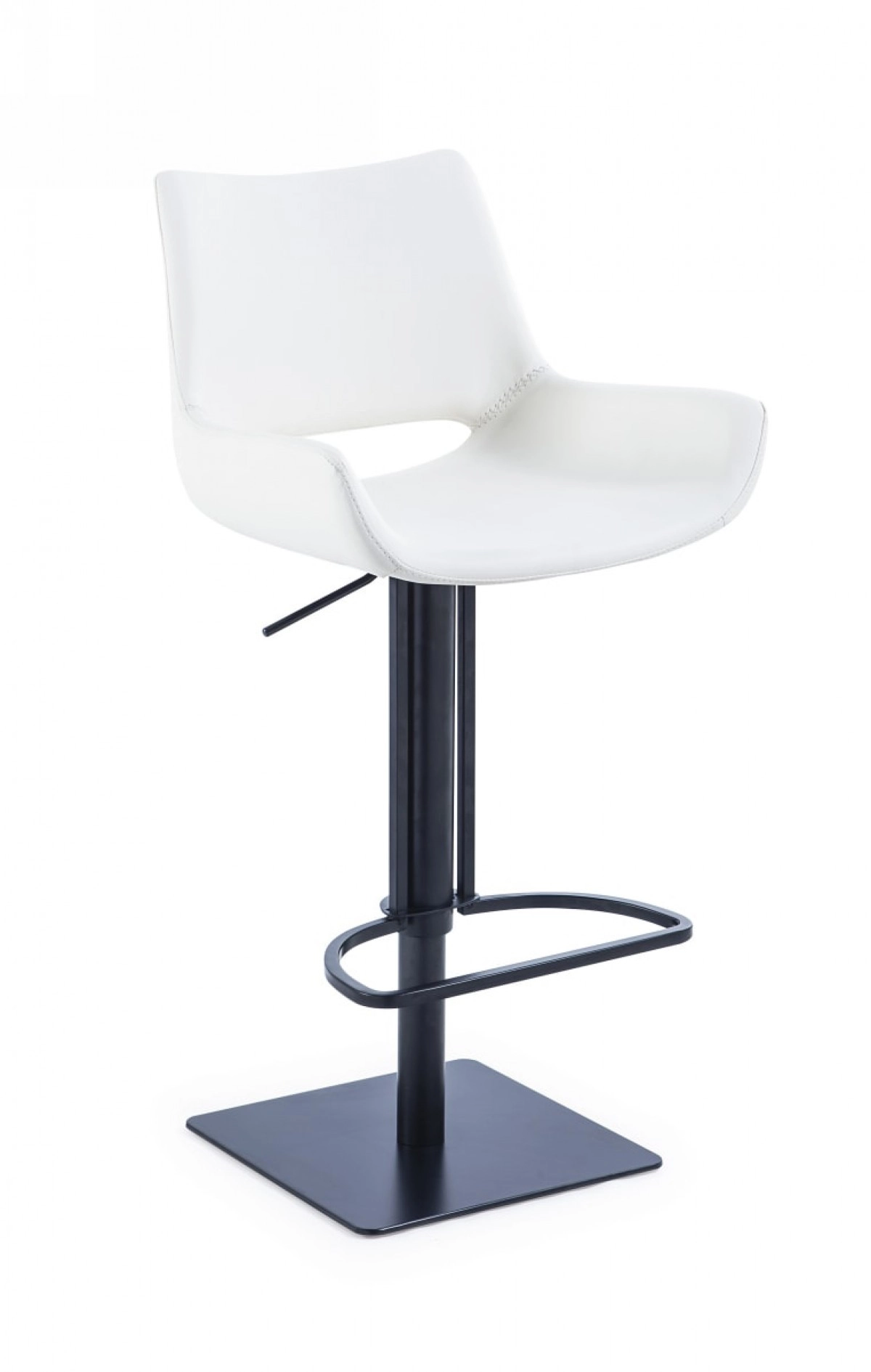 Niles - Modern White Bar Stool