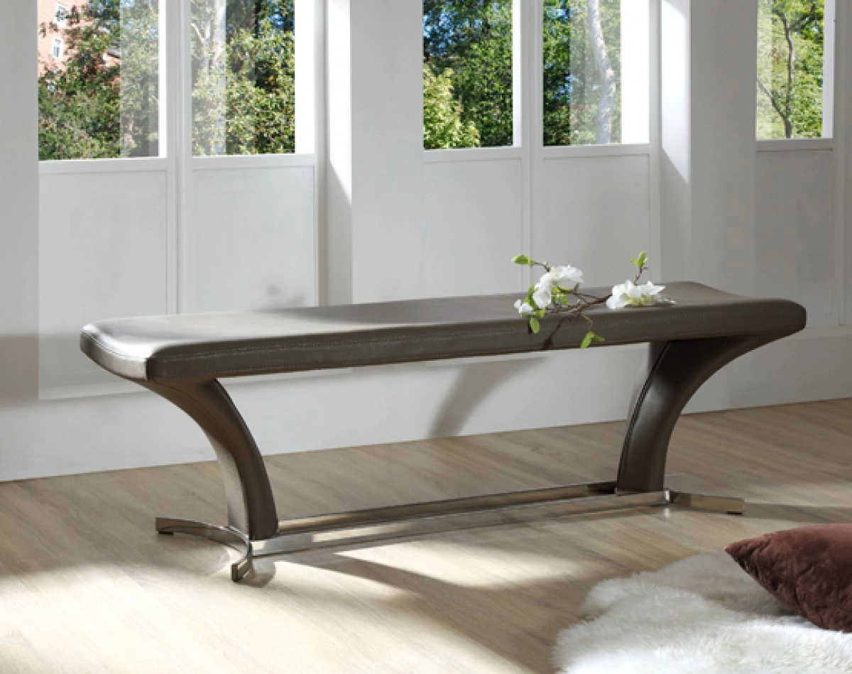 Arvin Modern Grey Dining Bench