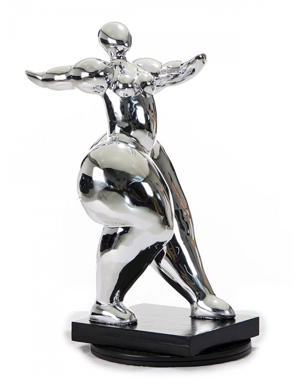 Silver Modern Voluptuous B Sculpture Sz0048