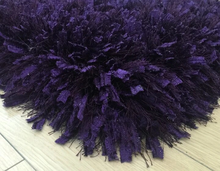 Purple Modern Multi-Textural Crystal Shag 720076