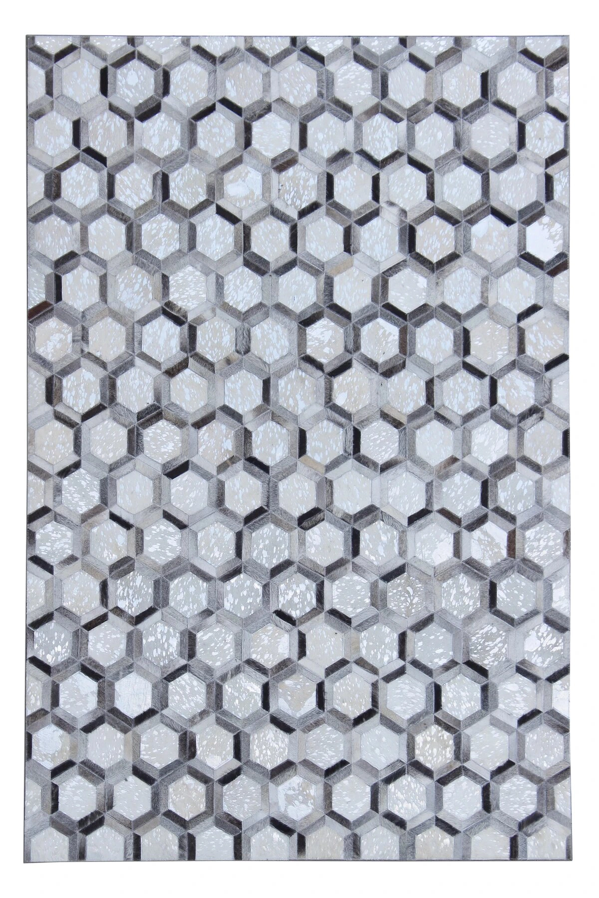 Metallic Handmade Leather Patchwork Cowhide 72153057