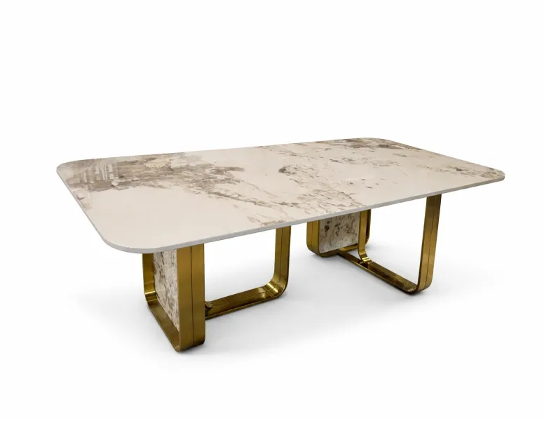 Nova Coffee Table/Gold Base