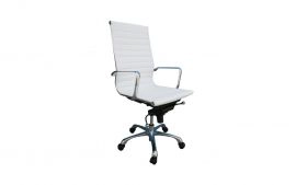 Comfy White High Back Office Chair