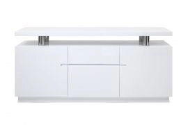 Carrara Modern White Credenza