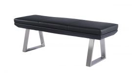 Magnus Modern Black Dining Bench