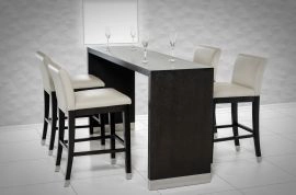 Silas Modern Wenge Wood Bar Table