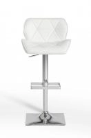 Otto Modern White Leatherette Bar Stool