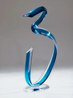 Blue Modern Acrylic Sculpture 41