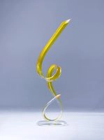 Yellow Modern Acrylic Sculpture 41