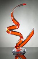 Orange Acrylic Sculpture 34