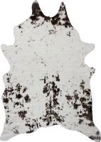 Modern Metallic Rustic Faux Fur Art Hide