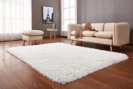 White Modern Multi-Textural Crystal Shag 720023