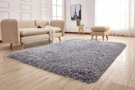 Silver Modern Multi-Textural Crystal Shag 720057