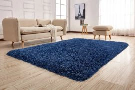 Blue Modern Multi-Textural Crystal Shag 720076