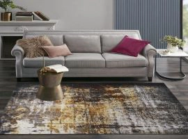 Design Vintage Style Soft Polyester Print Rug 72241157