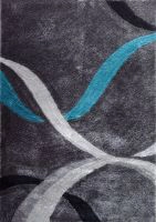 Gray Hand Tufted Modern Shag Design 7214057