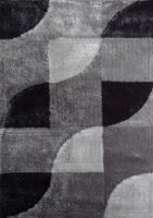 Gray Hand Tufted Modern Shag Design 72130710