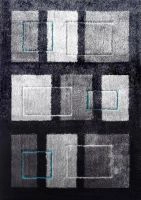 Gray Hand Tufted Modern Shag Design 72150710