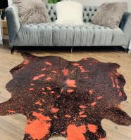 Red Metalic Brazilian Cowhide 58