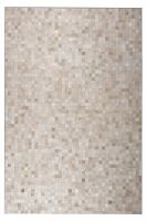 Beige Tikkul Handmade Leather Patchwork Cowhide 57