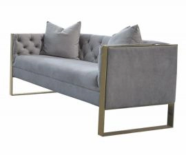 Italian Leather Ottoman C211