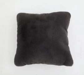 Gray Modern Soft Luxury Faux Fur Pillow