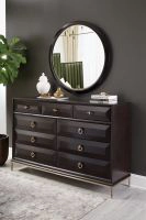 Art Deco 9-Drawer Dresser Americano And Rose Brass