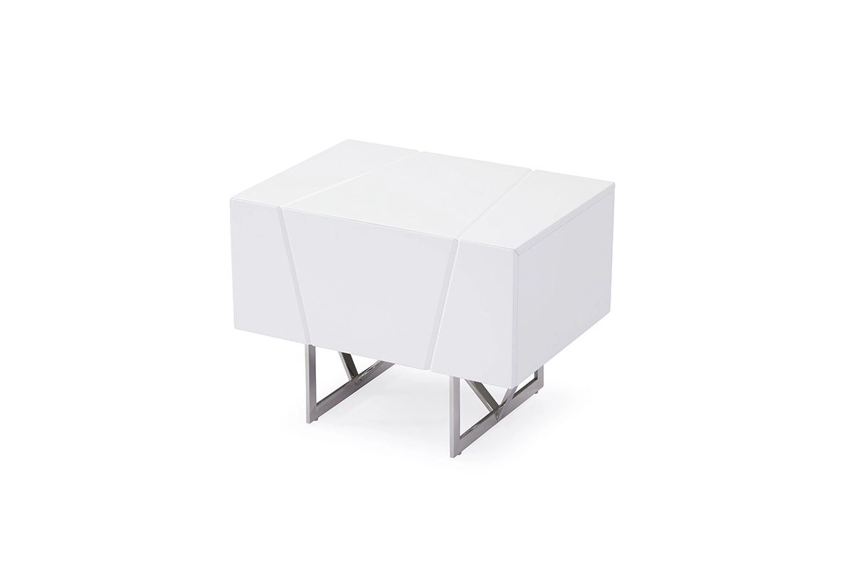 Chrysler Modern White Nightstand