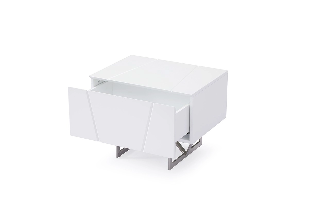 Chrysler Modern White Nightstand