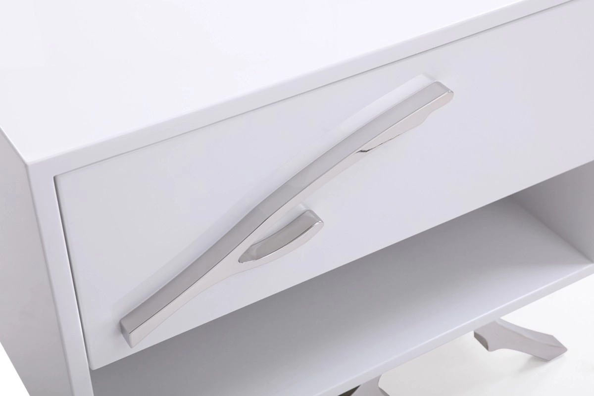 Legend Modern White Nightstand