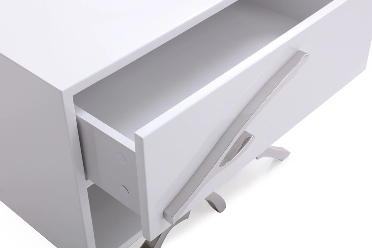 Legend Modern White Nightstand