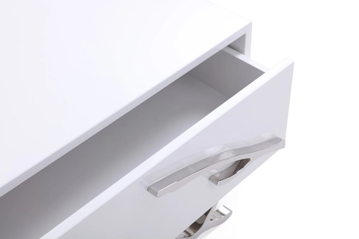 Legend Modern White Nightstand