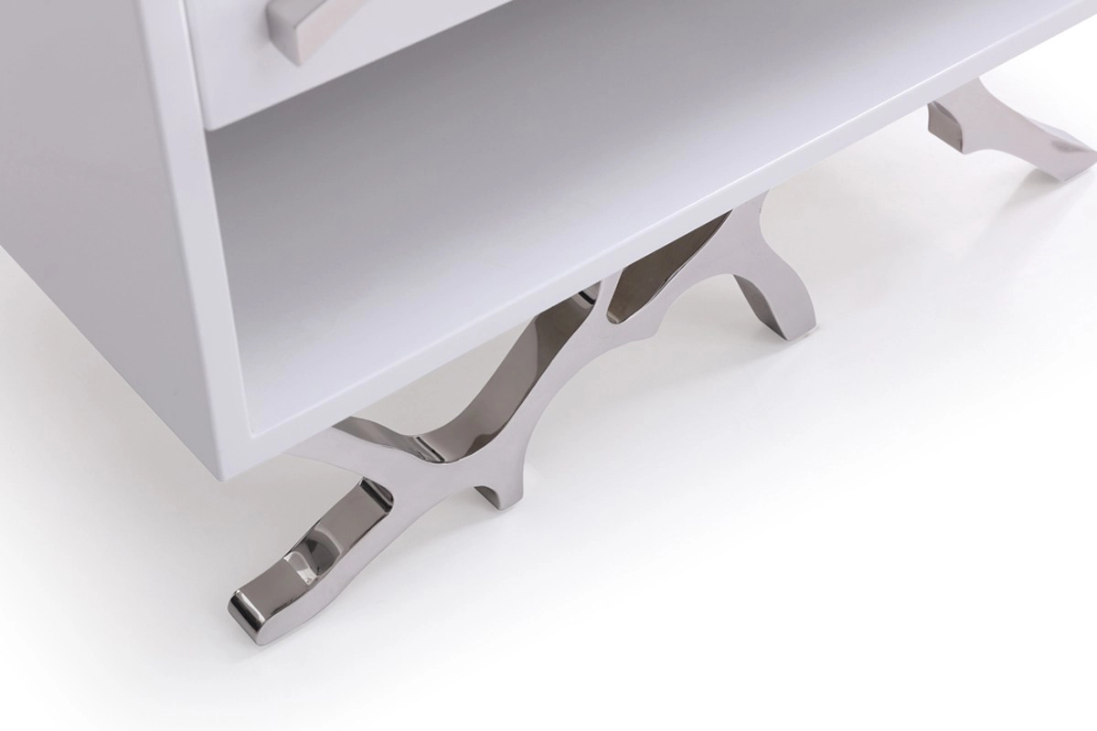 Legend Modern White Nightstand