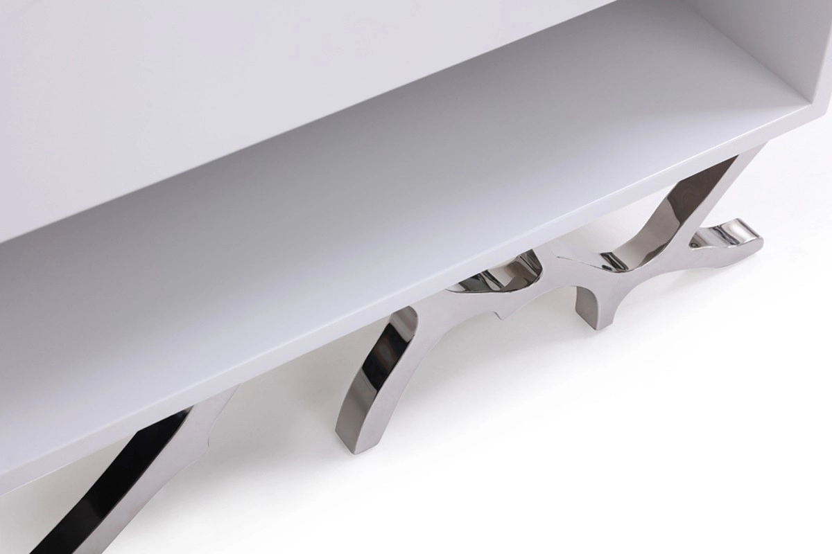 Legend Modern White Nightstand