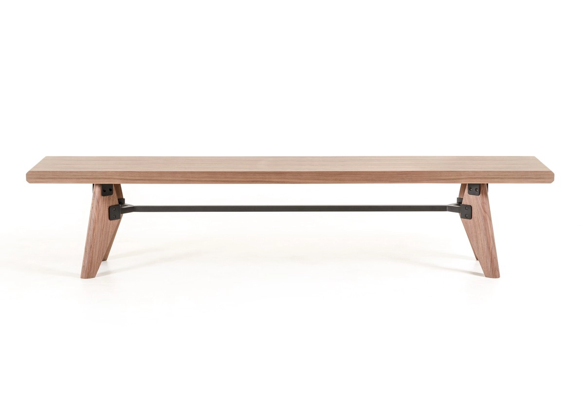 Kennedy Modern Walnut Dining Bench