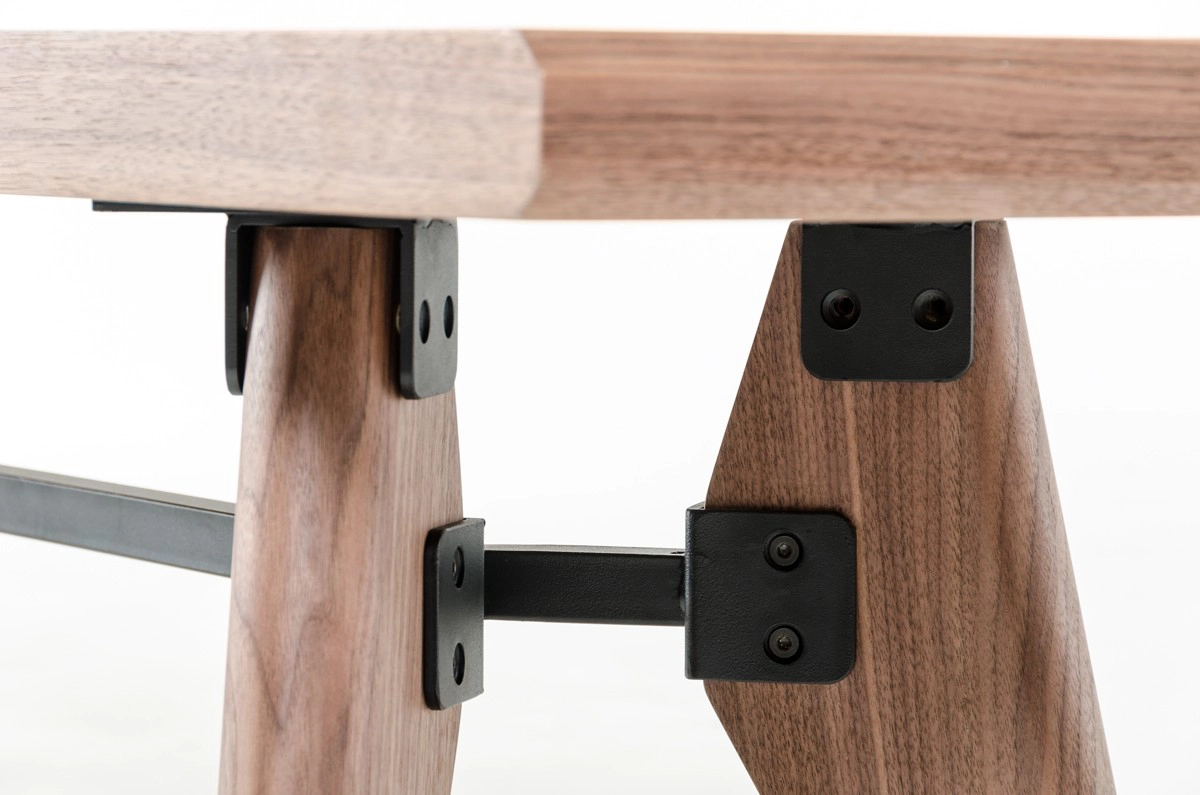 Kennedy Modern Walnut Dining Bench