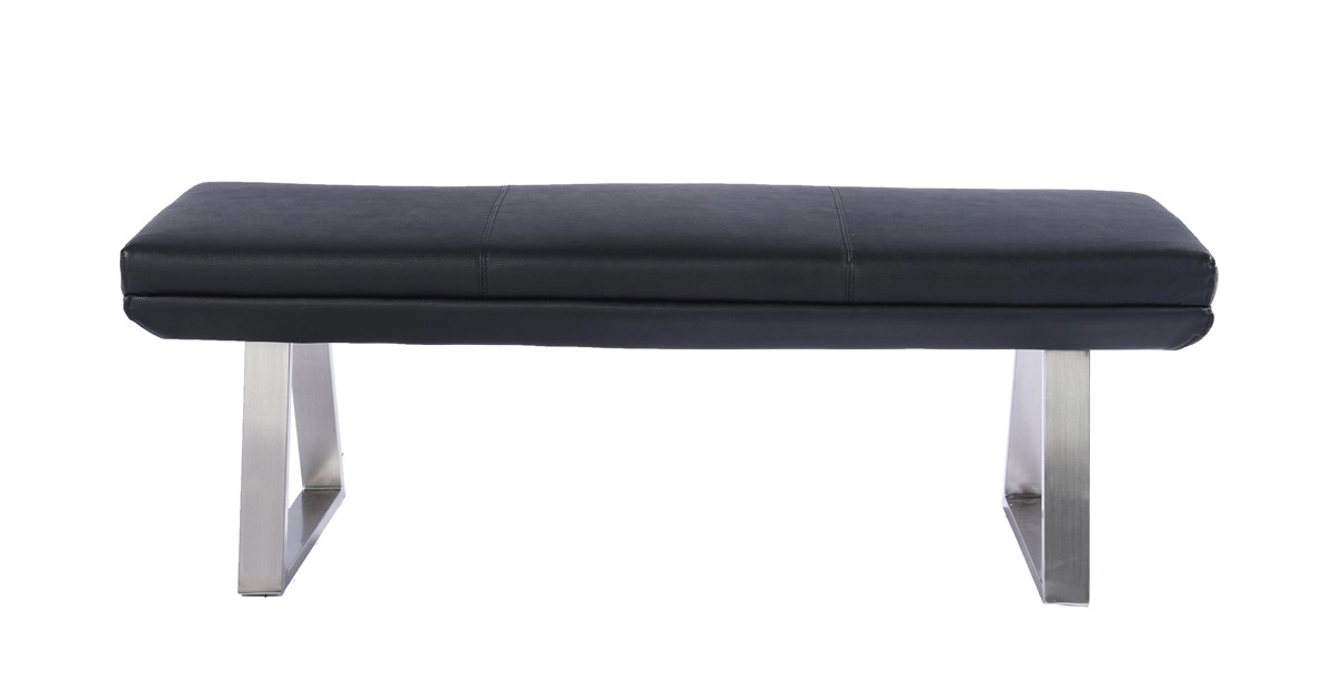 Magnus Modern Black Dining Bench