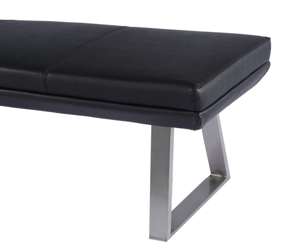 Magnus Modern Black Dining Bench