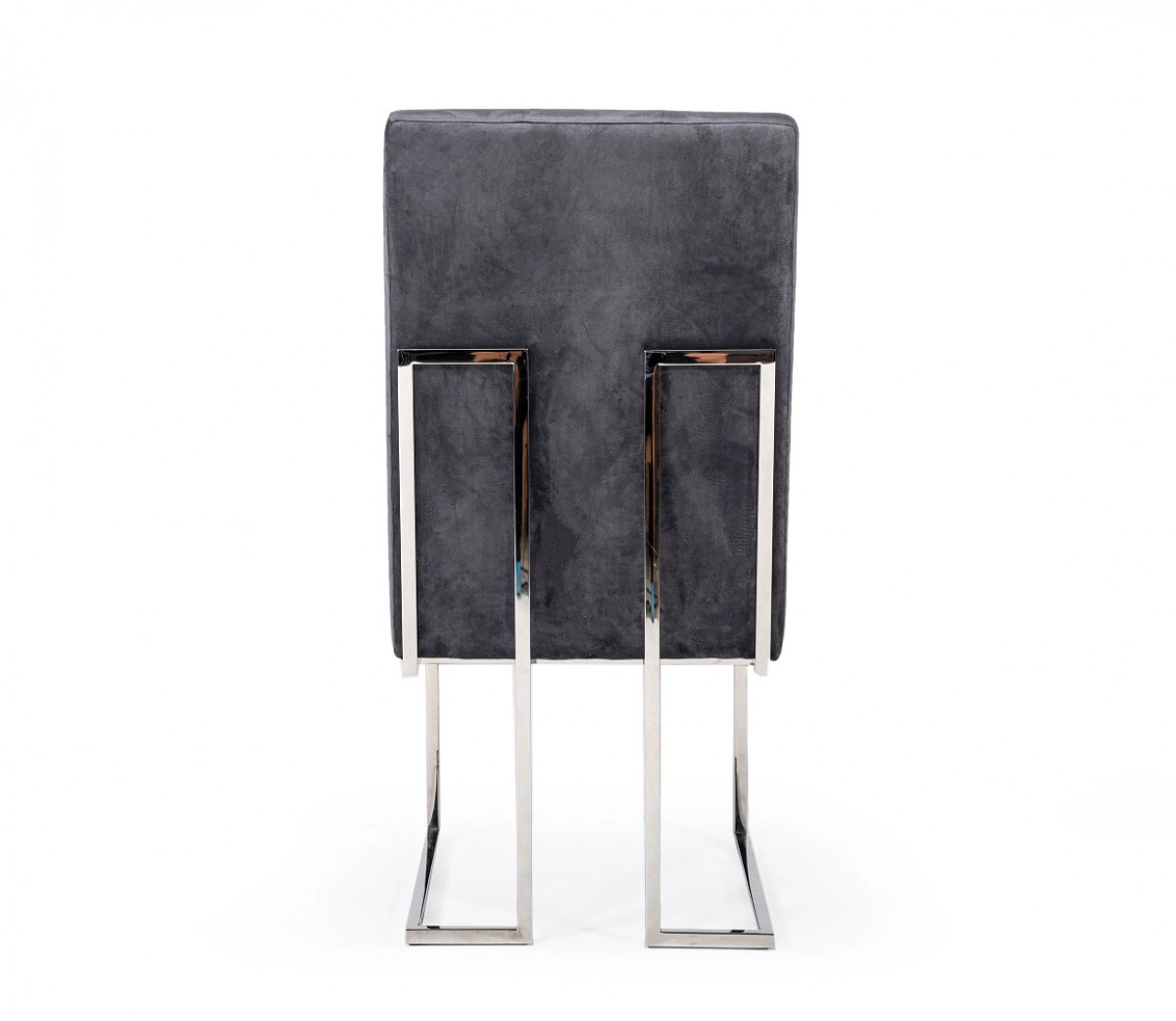 Legend Modern Grey Fabric & Stainless Steel Dining Chair (set Of