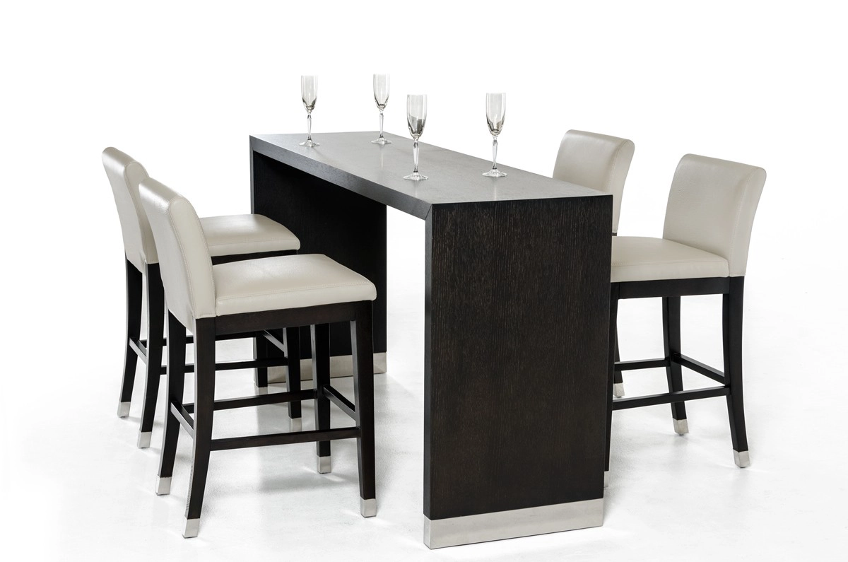 Silas Modern Wenge Wood Bar Table