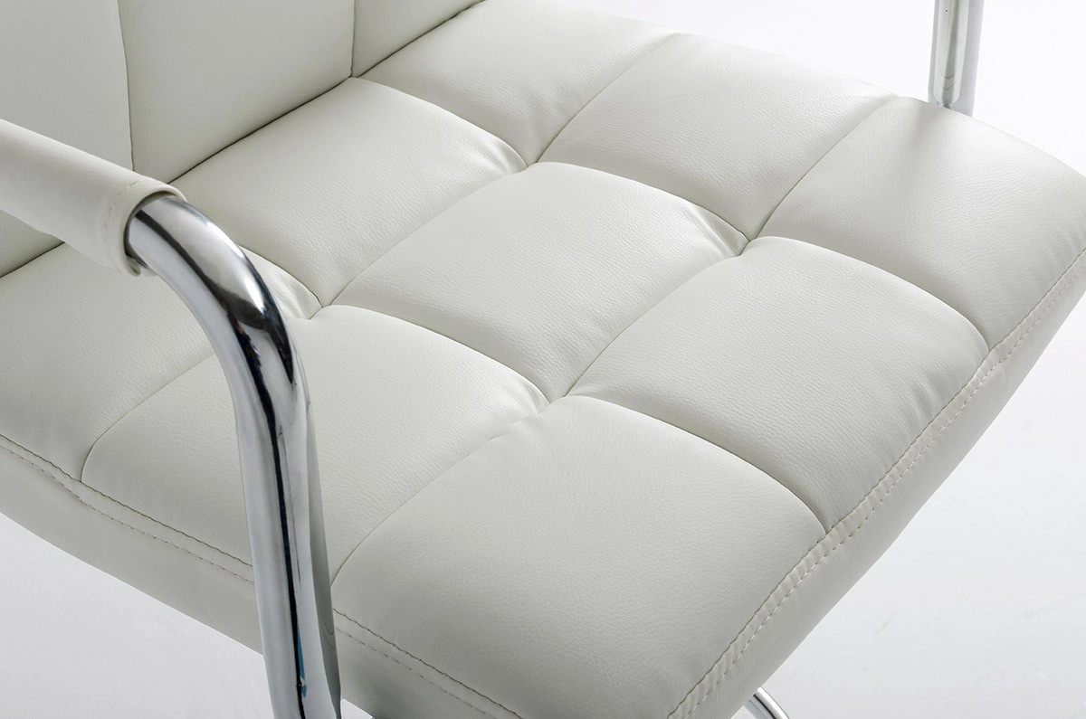 Lana White Eco-leather Contemporary Barstool