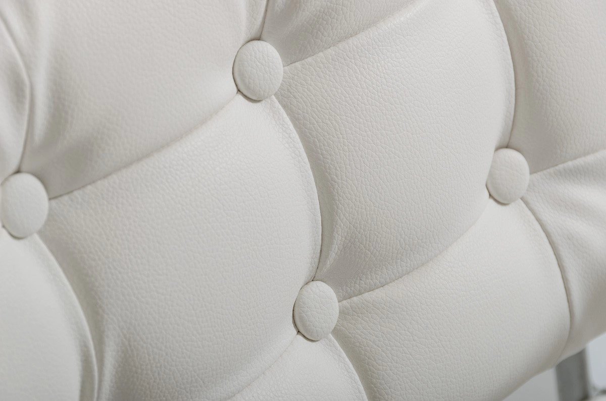 Coppola Modern White Leatherette Bar Stool