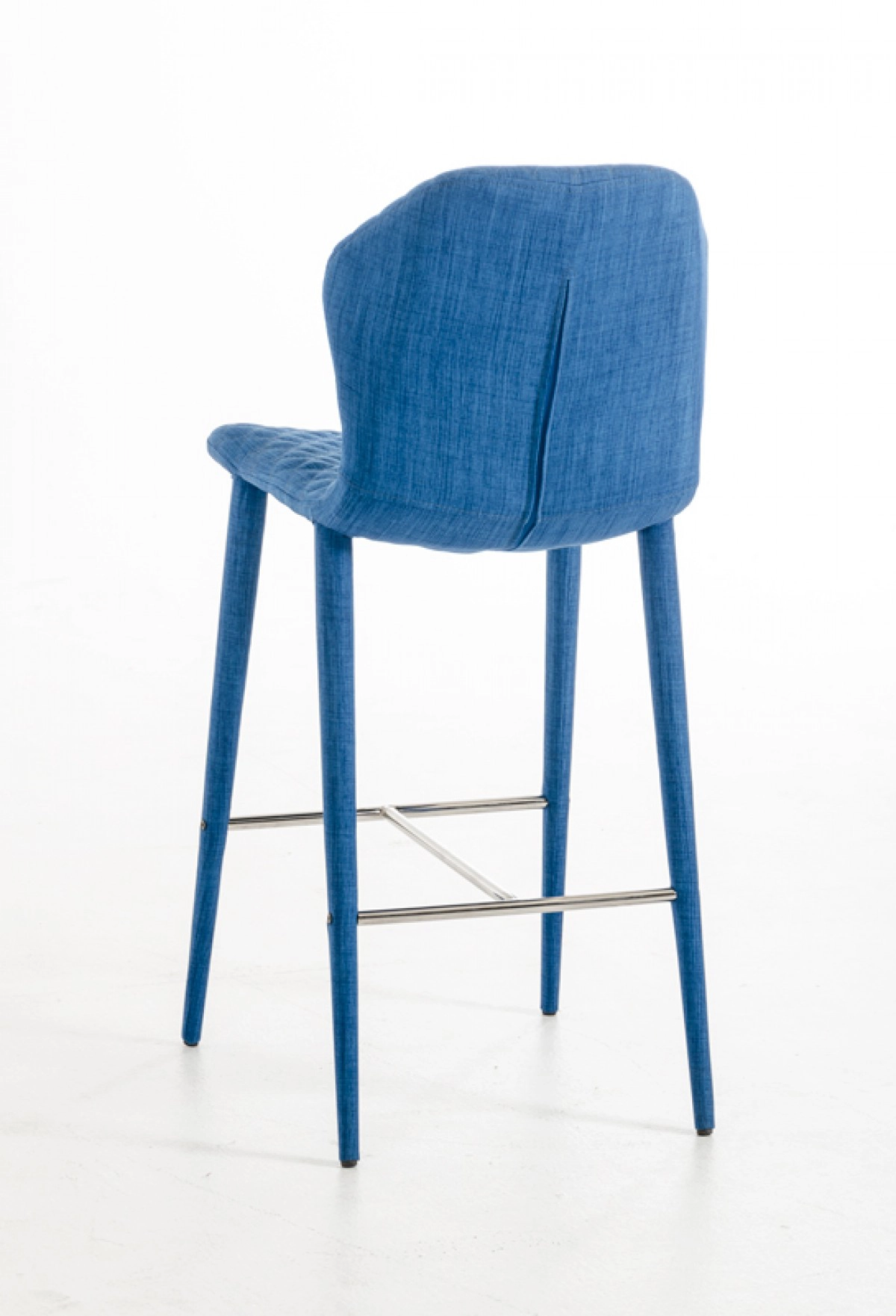 Astoria Modern Blue Fabric Bar Stool