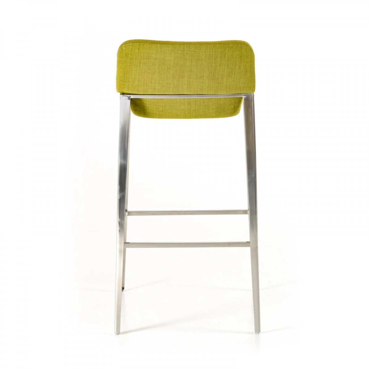 Adhil Modern Green Fabric Bar Stool