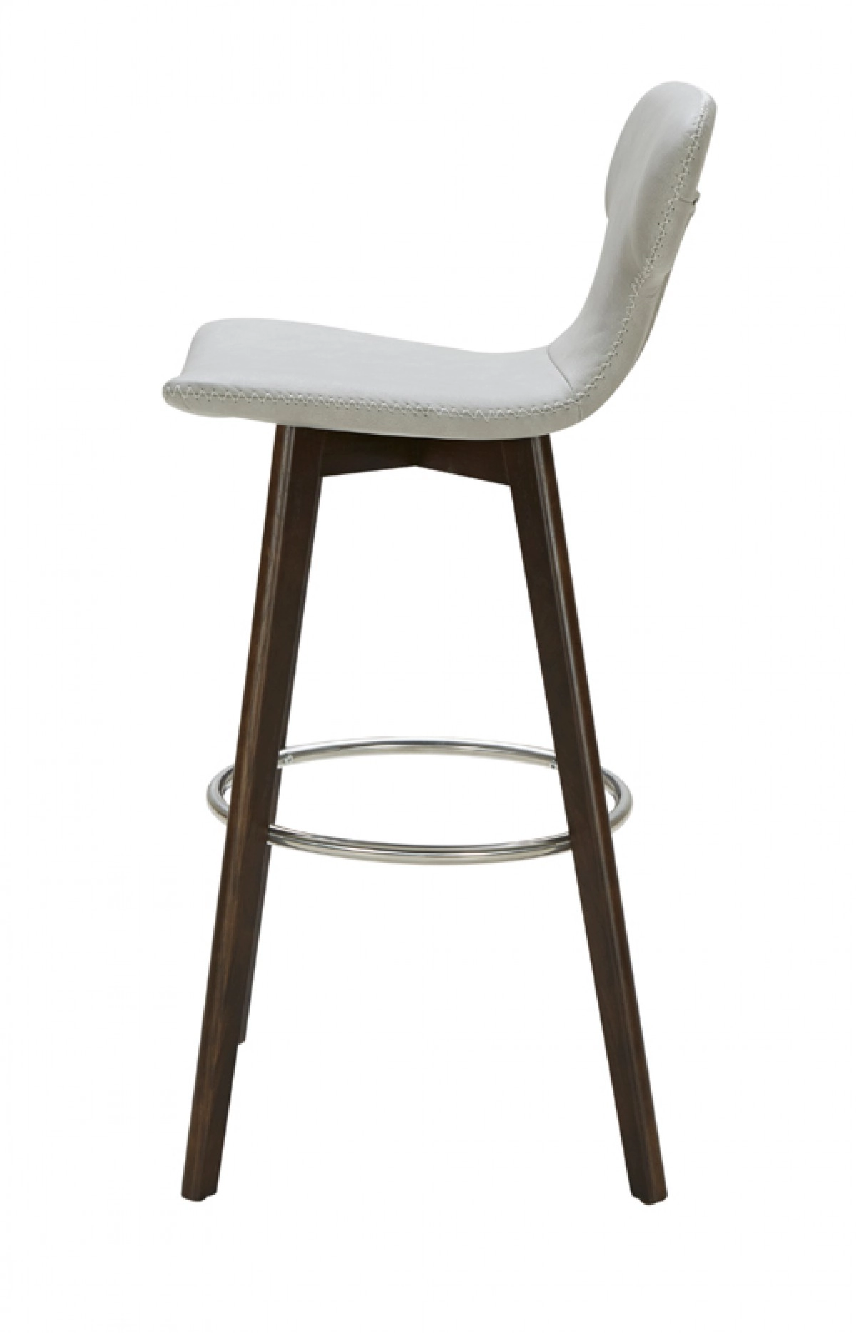 Zach Modern Grey Eco-leather Bar Stool