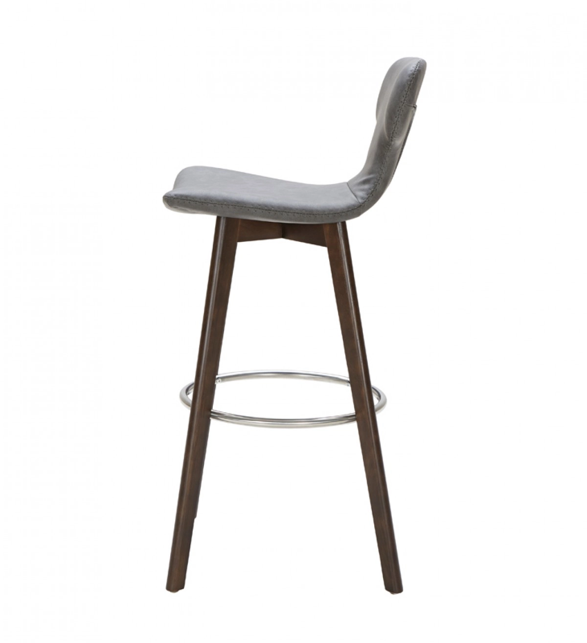Zach Modern Dark Grey Eco-leather Bar Stool